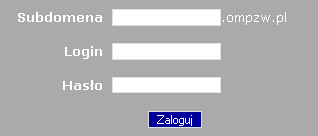 2. Logowanie do panelu zarządzania stroną Logowanie do panelu zarządzania stroną odbywa się pod adresem: http://ompzw.