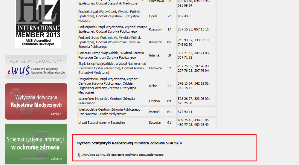 Możemy też, ze strony głównej wejść w zakładkę Statystyka Publiczna znajdującą się po lewej stronie