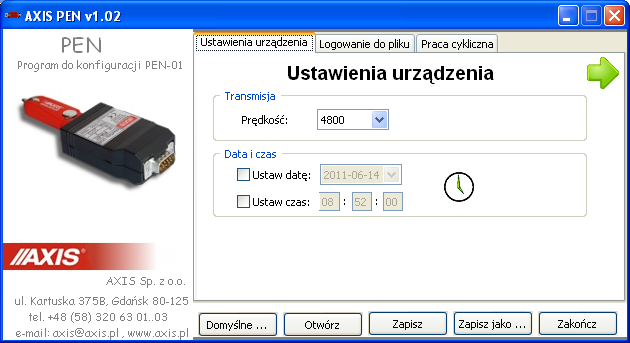 1. Opis ogólny Interfejs PENDRIVE umożliwia bezpośrednie zapisywanie danych przesyłanych z wagi do pamięci typu pendrive (USB flash drive).