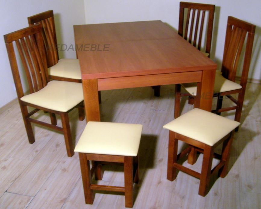 Stół Rico Standardowo w rozmiarze: 120x80cm. Blat stołu wykonany jest z płyty laminowanej 36mm. Wykończony obrzeżem ABS PCV 2mm.