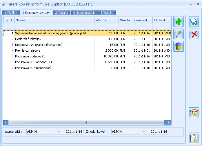 Podręcznik Użytkownika systemu Comarch OPT!MA Str. 201 22.