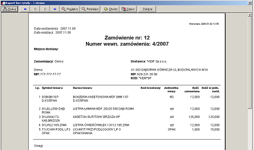 Parametr Norma magazynowa może zostać podpowiedziany automatycznie przez komputer.