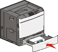 W przypadku drukowania dwustronnego papier należy umieścić stroną do druku skierowaną do dołu. Papier dziurkowany należy umieścić tak, aby dziurkami był skierowany do przodu zasobnika.
