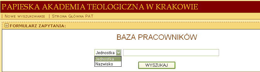 Strukturę tej bazy opracowali w całości bibliotekarze PAT. Baza, aktualizowana w bibliotece, zawiera 273 opisy.