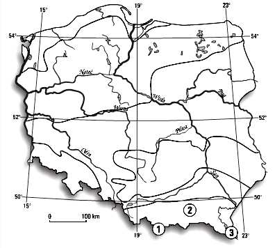 wszystkie punkty w Polsce mają szerokość geograficzną północną i długość geograficzną zachodnią 16. W tabeli zestawiono dane klimatyczne trzech stacji w Sudetach położonych na różnych wysokościach.