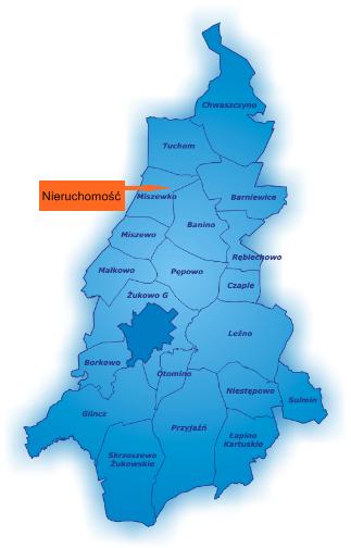 Gmina Żukowo to gmina miejskowiejska położona na wschodnim skraju Pojezierza Kaszubskiego, 19 km na południowy zachód od Gdańska na przecięciu drogi krajowej nr 20 i drogi wojewódzkiej nr 211 1, nad