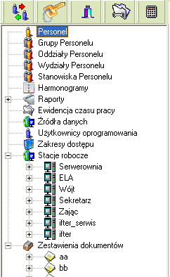 InPro RCP eksplorator systemu Dynamicznie tworzona struktura drzewa umożliwia wyświetlanie oraz łatwe elementami systemu.