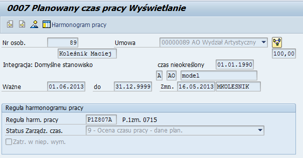 potwierdzenie godzin nadliczbowych realizowane jest przez wprowadzenie jednego ze składników: GNH1 Nadgodziny do wypłaty tworzony jest składnik wynagrodzeń GNH0 Nadgodziny do odbioru po uruchomieniu