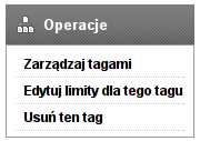 19.Limity 19. Limity Zarządzanie limitami jest możliwe po wykupieniu modułu limitów [A.6.]. Limity można przypisywać w następujących miejscach systemu: w kartach (menu Karty).