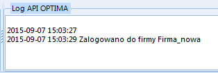 Aby uzyskać połączenie z programem Comarch ERP Optima, w górnym menu należy wybrać zakładkę Konfiguracja, a następnie kliknąć ikonę Optima: W części Dane do logowania (na powyższym zrzucie zaznaczone