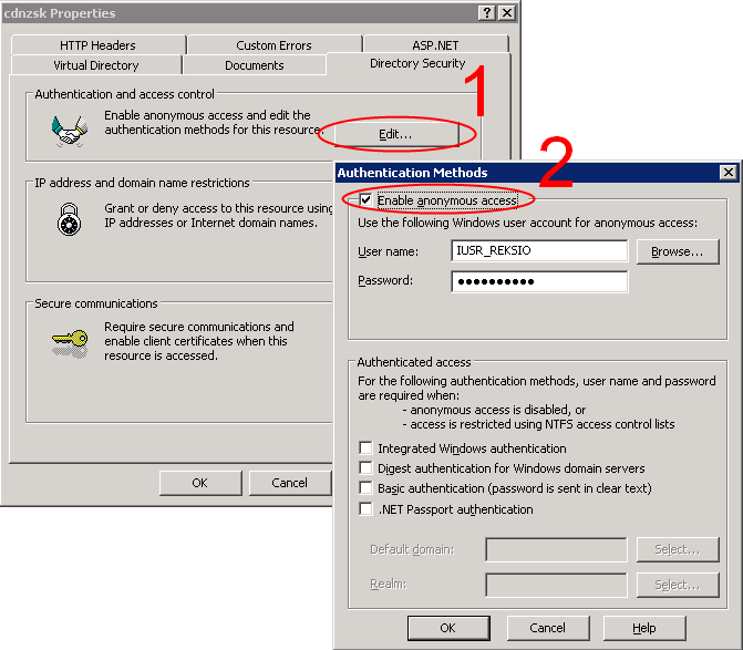 Str. 314 Moduł isklep24 v. 6.2 Następnie przechodzimy do zakładki ASP.NET, gdzie ustawiamy parametr ASP.NET version na wartość 2.0.050727.