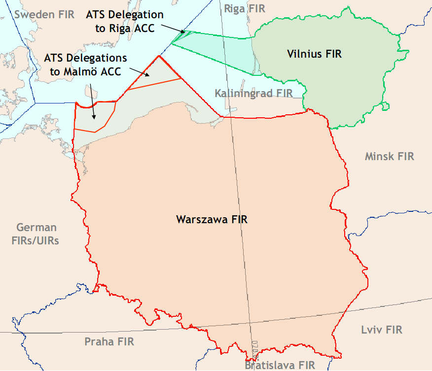 Bałtycki Funkcjonalny Blok Przestrzeni Powietrznej Powierzchnia Balłtyckiego Fab : Populacja (LT+PL): Ruch lotniczy(lt+pl in 2009): (370 000 godzin