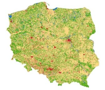 usług danych przestrzennych (WMS) na Geoportalu GIOŚ Usługa przeglądania WMS - Corine Land