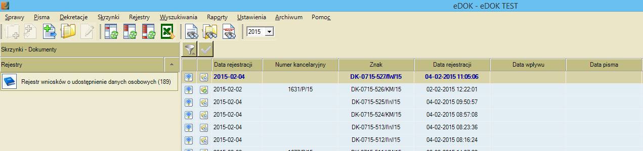 Uaktualnij rejestr Poprawiono problem