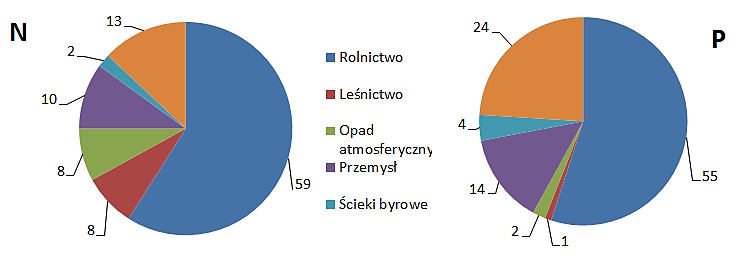 Zanieczyszczenie wód Udział źródeł antropogenicznych