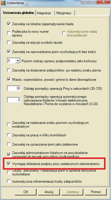 Druga opcja - zakładka Integracje Funkcjonalność ta w znaczny sposób przyśpieszy proces obsługi pism z Syriusz STD.