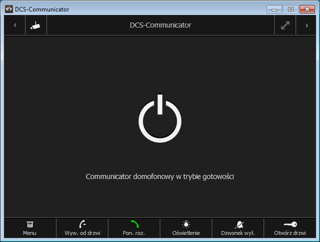 Communicator domofonowy W chwili uruchamiania aplikacji Communicator domofonowy konieczne jest wprowadzenie nazwy