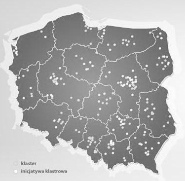 SYSTEMY WSPOMAGANIA W INŻYNIERII PRODUKCJI Wspomaganie Zarządzania Systemami Produkcyjnymi 2013 Rok 2009 Rok 2013 Rys. 15.1 Interaktywna mapa klastrów Polski Źródło: http://www.pi.gov.