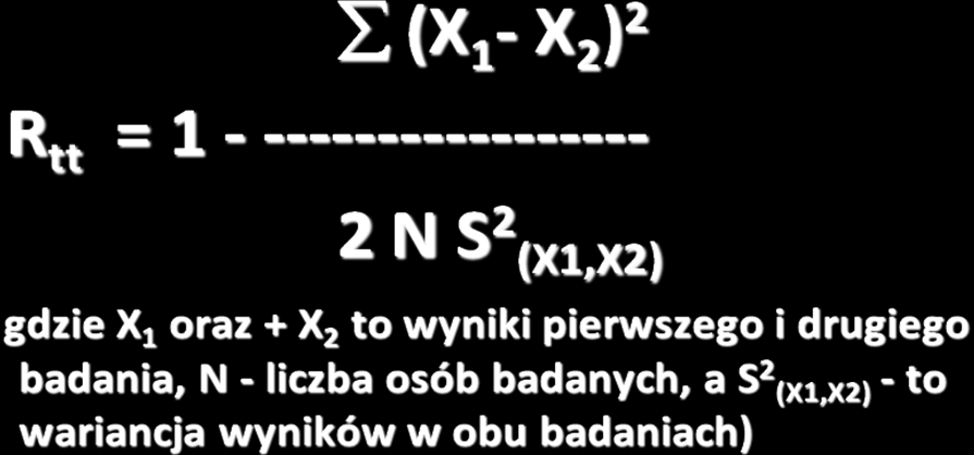 [wzór 1] Drugim aspektem oceny rzetelności skal jest zgodność wewnętrzna skal.