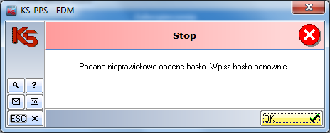 W oknie Zapis certyfikatu należy podać dotychczasowe hasło oraz powtórnie wprowadzić nowe hasło (rys.28)