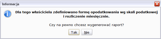 3.4 Rozszerzone dane właściciela Wprowadzono możliwość zdefiniowania forma opodatkowania (według skali podatkowej, podatek liniowy) oraz sposób rozliczania (miesięczny, kwartalny).