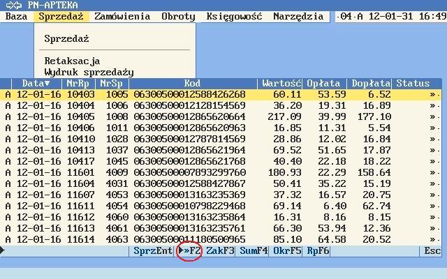 po włączeniu filtru dostępne są do wyboru statusy: dane nieprzesyłane do NFZ >> dane przygotowane do przesłania - dane negatywnie zweryfikowane przez NFZ dane, które zostały wysłane do NFZ + dane,