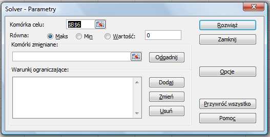 W MSO2007 należy SOLVERa zainstalować (opcje programu Excel Dodatki) a następnie uruchomić go z menu Dane.