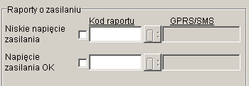 - w jaki sposób ma być wysłany test. Sposób działania kombinacji GPRS/GSM jest analogiczny jak dla linii wejściowych. GPRS: brak, TAK oraz, TAK lub ; GSM: brak, CLIP, CLIP+SMS, CLIP/SMS, SMS.