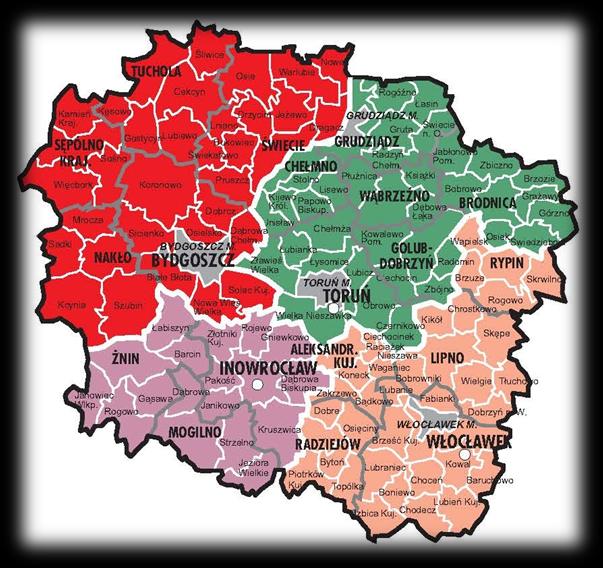 * *2002 r. - zlikwidowano oddziały w Tucholi i Brodnicy, - Kierownikiem Oddziału we Włocławku zostaje Grzegorz Dudziński, *2005 r.
