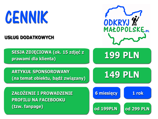 Wszystkie podane ceny są cenami netto, należy do nich doliczyć 23% podatku VAT Wystawiamy faktury VAT Masz pytania? Interesuje Cię nasza oferta? A może czegoś Ci w niej brakuje? Skontaktuj się z nami!