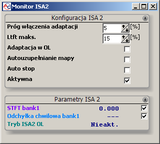 2.19. Autoadaptacja ISA2 Sterownik STAG-4 QBOX PLUS wyposażony jest w mechanizm, który po uaktywnieniu na bieżąco koryguje dawkę gazu na podstawie zebranej wcześniej wzorcowej mapy czasów wtrysku