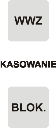 KLAWIATURA: przejście do poziomu bezpośrednio nadrzędnego w menu programu obsługi; przerwanie edycji wartości wybranego parametru z pominięciem wprowadzonych zmian; przejście do poziomu bezpośrednio