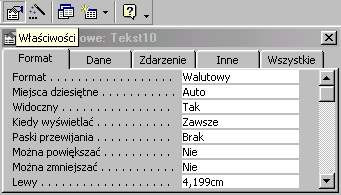 Widoczny w lewym rogu przycisk lub umożliwi Ci nawigację pomiędzy widokiem projekt i formularz. W widoku projekt wykorzystaj przybornik tekstowe.