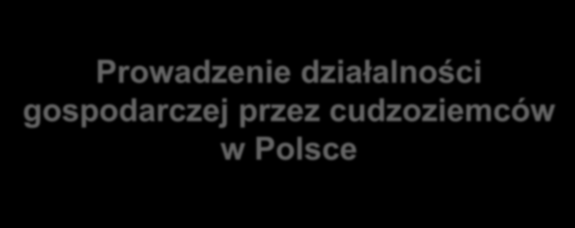 Prowadzenie działalności