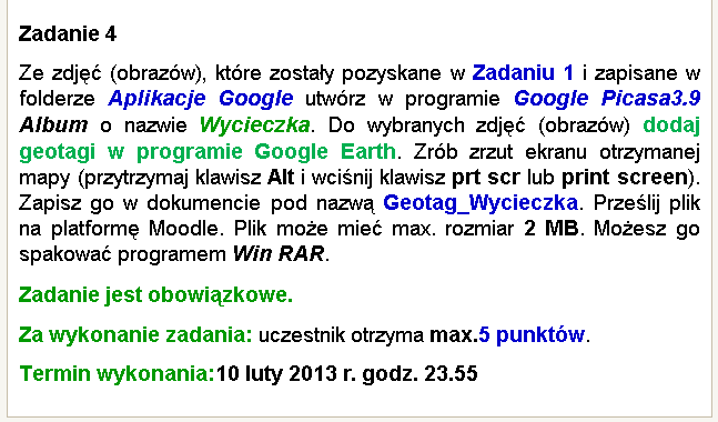 Zadania dla