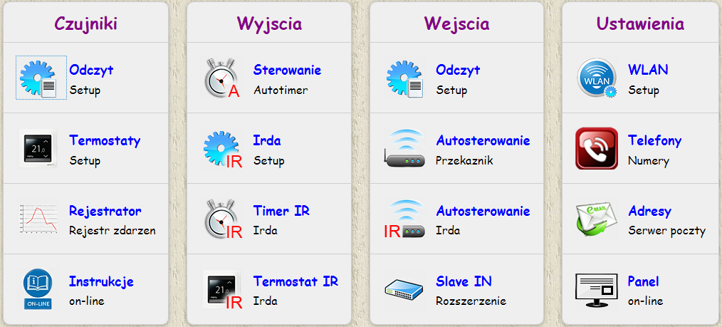 Obsługa panelu administracyjnego WWW Obsługa panelu została przetestowana na przeglądarkach internetowych Opera, Mozilla Firefox. Panel administracyjny urządzenia GSMTRONIK v.