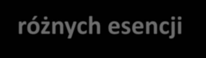 dwóch różnych esencji kwiatowych