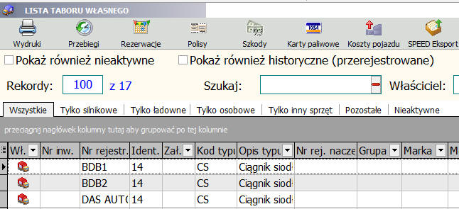 Nowy wygląd i możliwości filtrowania listy tras drobnicowych: Nowy wygląd i możliwości