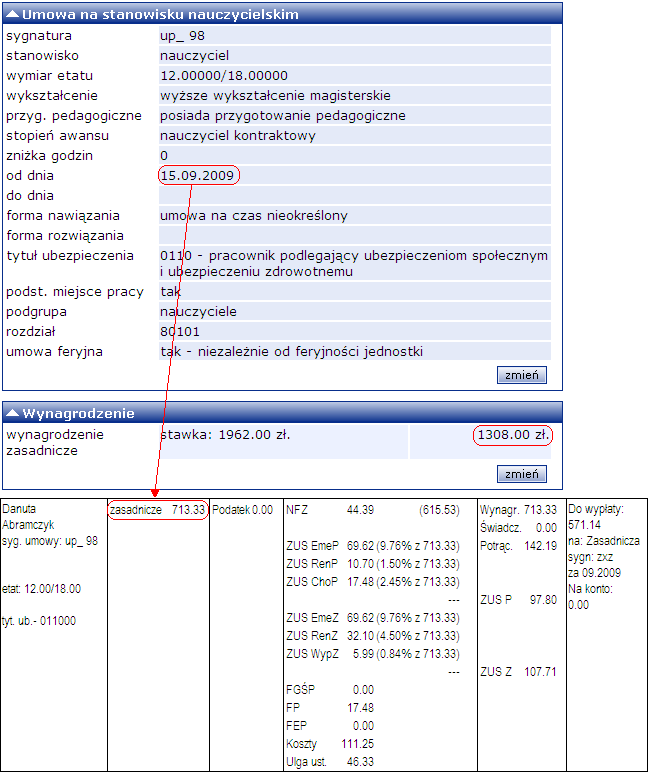 pracowników? 5/7 Powyższy sposób obliczeń dotyczy również pracowników administracji i obsługi. Wariant zgodny ze stanowiskiem MEN z dnia 27.01.