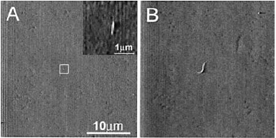 fotolitograficznym (5µm x 5µm). Warstwa PDOT:PSS, 100nm [D. Poplavsky, Osram, Opto Semicondutors Inc.] 1.4nm 10x10nm, U0.6V, I0.4n Model defektu D sieci grafitu J. Cervienka et al.