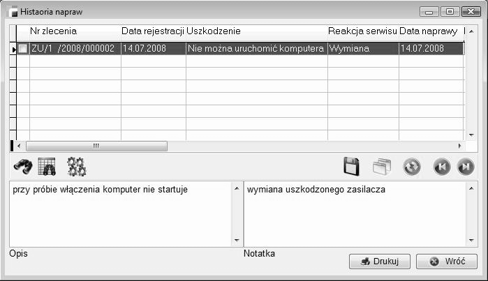 1.3. Rentowność zleceń serwisowych Analiza prezentuje rentowność poszczególnych zleceń serwisowych we wskazanym okresie.