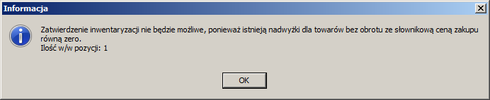 Towary bez obrotu dodawane do inwentaryzacji Jak wiadomo niedobory inwentaryzacyjne (dok. WN) rozliczane są wg ceny najstarszych partii magazynowych. Nadwyżki (dok. PN) w cenie partii najnowszych.