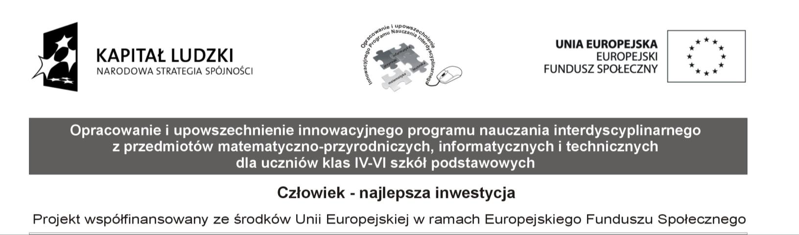 Dyrekcja Szkoły Podstawowej Szanowni Państwo, W imieniu prowadzących projekt Opracowanie i upowszechnienie innowacyjnego programu nauczania interdyscyplinarnego z przedmiotów