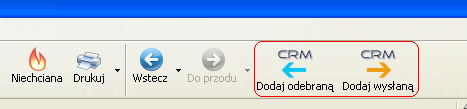 Pasek narzędzi Kolejną formą korzystania z rozszerzenia jest odpowiednie dostosowanie paska narzędzi programu Thunderbird poprzez dodanie do niego ikonek związanych z importem wiadomości do systemu