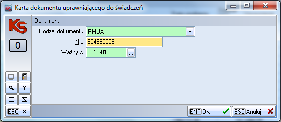 Istnieje kilka rodzajów dokumentów uprawniających zgodnie z poniższą listą: Ryc.6.