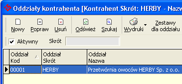 Funkcja pozycje Kompletu umożliwia definicję poszczególnych asortymentów, z których będą generowane sorty odzieżowe. Edycja pojedynczej pozycji kompletu.