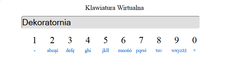 W oknie wyszukiwania pojawi się na dole pasek z opisem przycisków na pilocie, służących do obsługi tej funkcji.