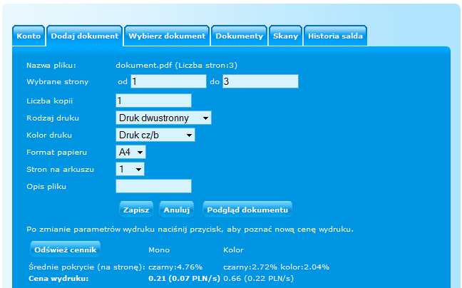 Porada Dla przykładu w PDFCreator opcję osadzania czcionek włącza się w: Opcje zakładka Zapisywanie opcja Osadź czcionki w pliku). Rysunek 11. Komunikat o braku dostępnych czcionek. 3.