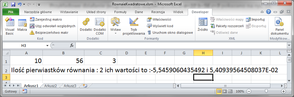 3.4. Przetestuj działanie utworzonego makra.