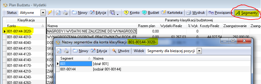 Rysunek 9. Okno rejestrowania - ukrywane pola wydatków strukturalnych i/lub funduszy 6.